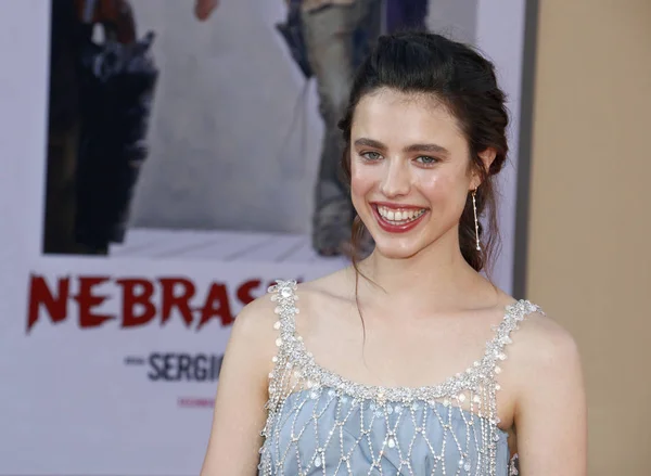 Actriz Margaret Qualley Estreno Los Ángeles Once Time Hollywood Celebrado — Foto de Stock