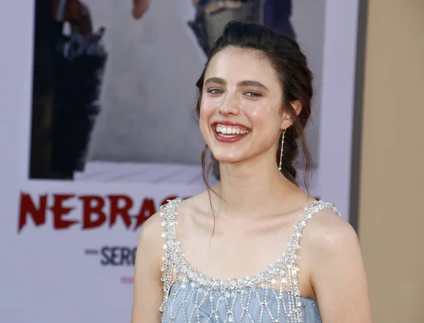 Actriz Margaret Qualley Estreno Los Ángeles Once Time Hollywood Celebrado — Foto de Stock