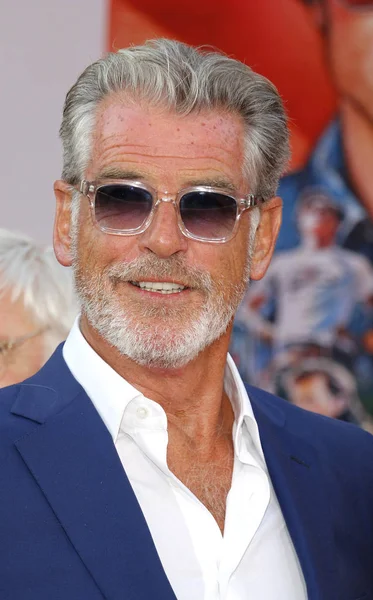 Acteur Pierce Brosnan Première Los Angeles Était Une Fois Hollywood — Photo