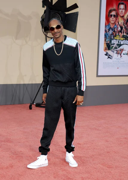 Rapper Snoop Dogg Tijdens Première Van Once Time Hollywood Tcl — Stockfoto