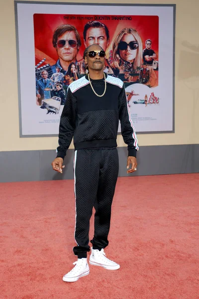 Rapero Snoop Dogg Estreno Los Ángeles Once Time Hollywood Celebrado — Foto de Stock