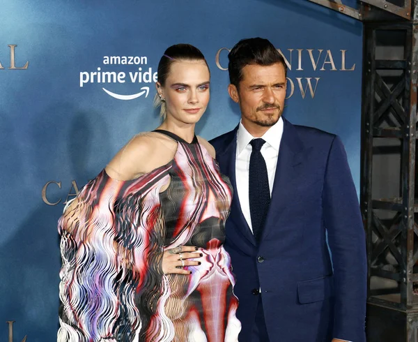 Cara Delevingne és Orlando Bloom — Stock Fotó