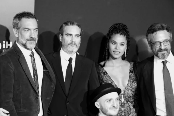 Todd Phillips, Joaquin Phoenix, Zazie Beetz, Leigh Gill, Marc Maron — Zdjęcie stockowe