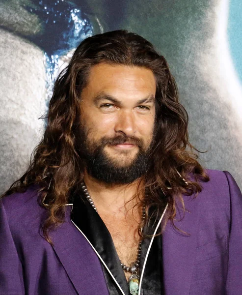 Attore Jason Momoa Alla Premiere Los Angeles Joker Tenutasi Tcl — Foto Stock