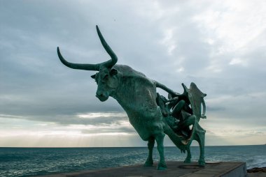 İspanya, Barselona, Vilanova, 12 / 23 / 2006 Pasifae Heykel: Oscar Estruga Vilanova