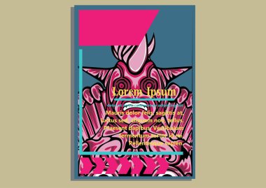 yaratıcı tasarım düzenleri maskesi modelleri ile temel görüntü olarak görüntülemek