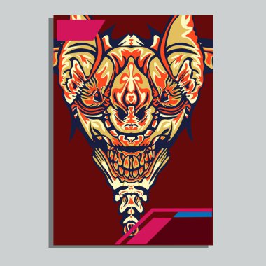 Vektör illüstrasyon. robot kutsal geometri. T-shirt tasarımı, poster, çıkartma için. Çizgi Stili. - Vektör