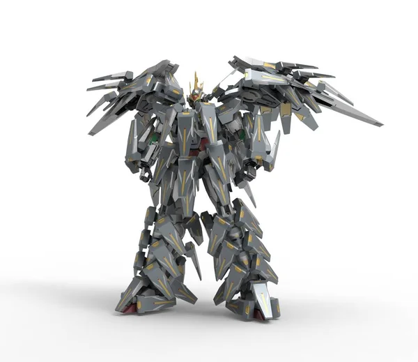 3d rendering of robots created by using a blender tool — Stock Photo, Image