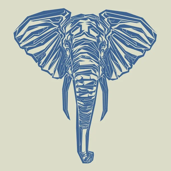 Elefánt pop-art — Stock Vector