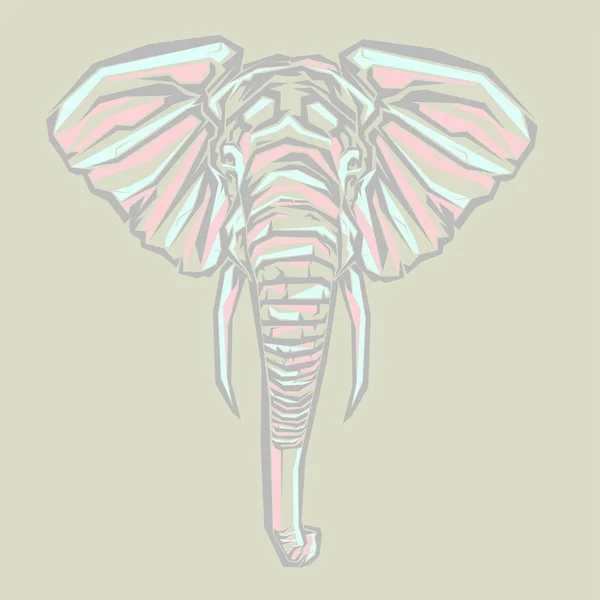 Elephant pop art — Vector de stoc