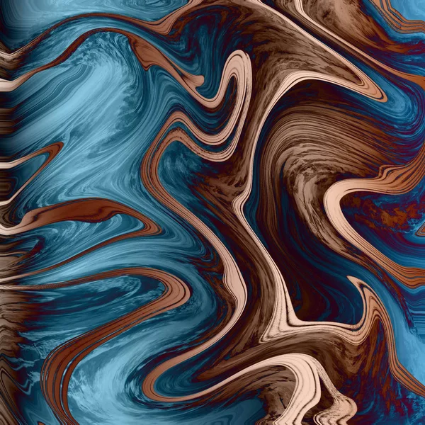 Liquid abstract background with oil painting streaks — Stock Photo, Image