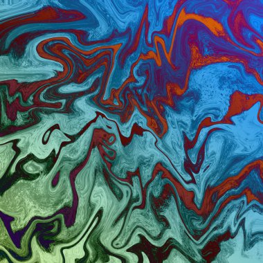 yağlı boya çizgileri ile altın mermer ve sıvı soyut arka plan