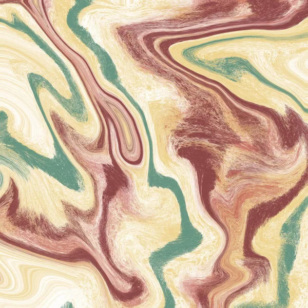 Guld marmor och flytande abstrakt bakgrund med oljemålning ränder — Stockfoto