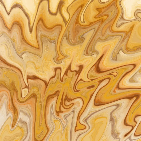 Marbre d'or et fond abstrait liquide avec des stries de peinture à l'huile — Photo