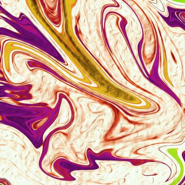 Yağlı boya çizgileri olan sıvı soyut arkaplan