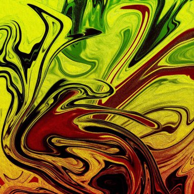 Yağlı boya çizgileri olan sıvı soyut arkaplan