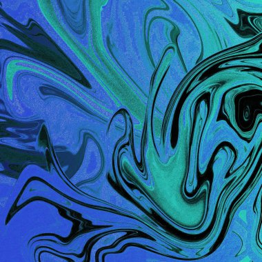 Yağlı boya çizgileri olan sıvı soyut arkaplan