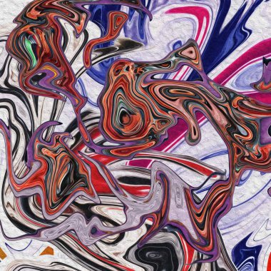 Yağlı boya çizgileri olan sıvı soyut arkaplan