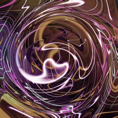 Yağlı boya çizgileri olan sıvı soyut arkaplan