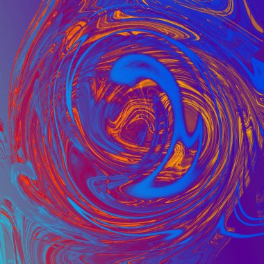 Yağlı boya çizgileri olan sıvı soyut arkaplan