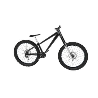 İzole arka planda bir bisikletin 3d işleme