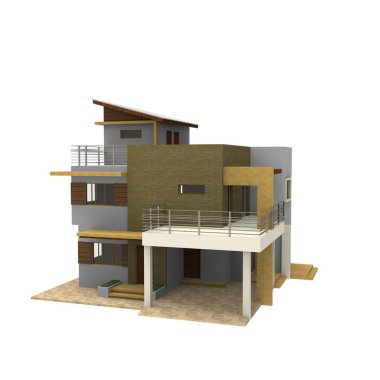 ev alanı işleme sonuçları blender uygulamasından 3D tasarım