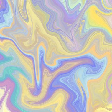 Yağlı boya çizgileri olan sıvı soyut arkaplan