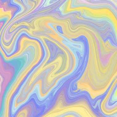 Yağlı boya çizgileri olan sıvı soyut arkaplan