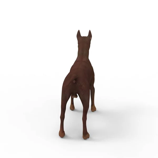 3D візуалізація собаки, створена за допомогою інструменту блендера — стокове фото