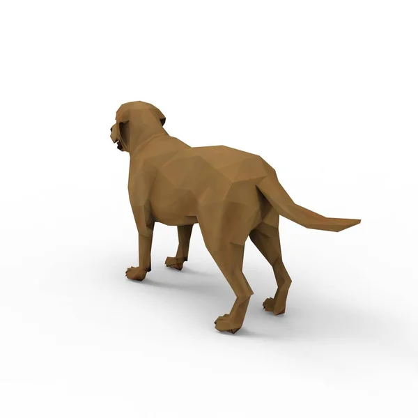 3D-rendering av hund skapad med hjälp av en mixer verktyg — Stockfoto