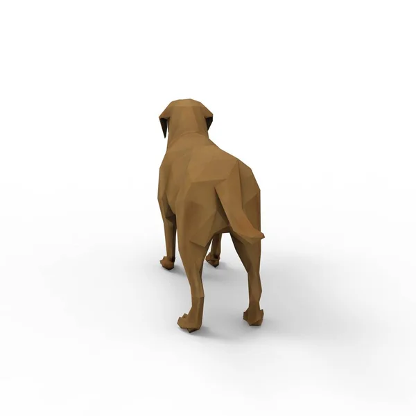 3d rendering of dog created by using a blender tool — Stock Photo, Image