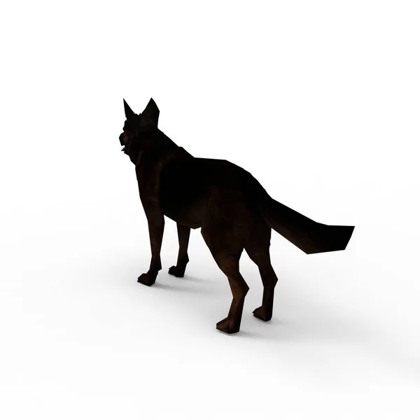 3D-rendering van hond gemaakt met een blender tool — Stockfoto