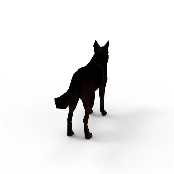 3D-рендеринг собаки, созданный с помощью инструмента блендера — стоковое фото