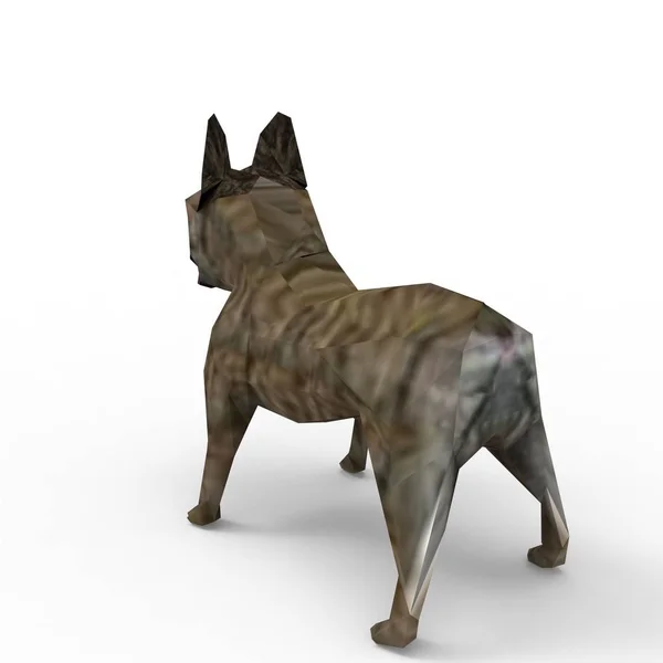 3d representación de perro creado mediante el uso de una herramienta de licuadora —  Fotos de Stock