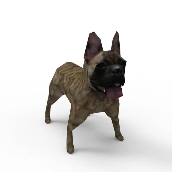 ブレンダーツールを使用して作成された犬の3Dレンダリング — ストック写真