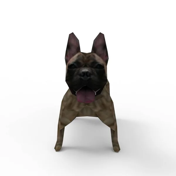 3D-rendering van hond gemaakt met een blender tool — Stockfoto