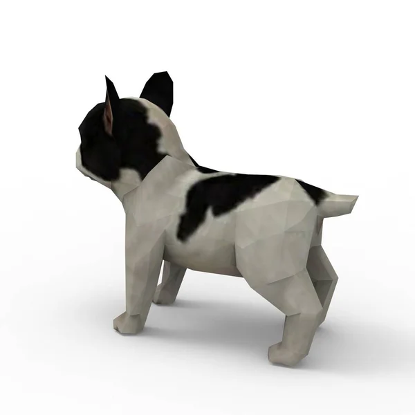 Bir blender aracı kullanılarak oluşturulan köpek 3d render — Stok fotoğraf