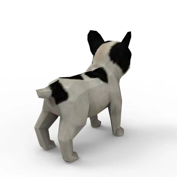 Rendu 3d de chien créé à l'aide d'un outil mélangeur — Photo