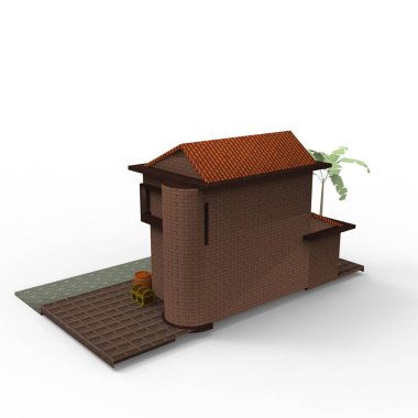 ev alanı işleme sonuçları blender uygulamasından 3D tasarım