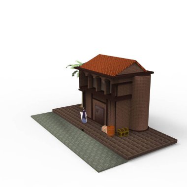 ev alanı işleme sonuçları blender uygulamasından 3D tasarım