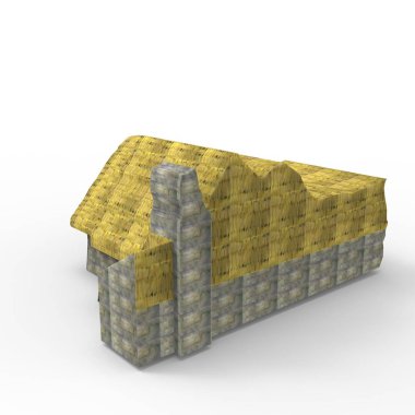 ev alanı işleme sonuçları blender uygulamasından 3D tasarım