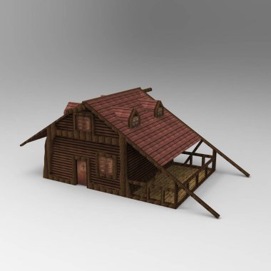 ev alanı işleme sonuçları blender uygulamasından 3D tasarım