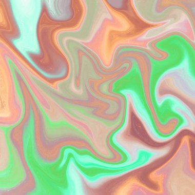 Yağlı boya çizgileri olan sıvı soyut arkaplan