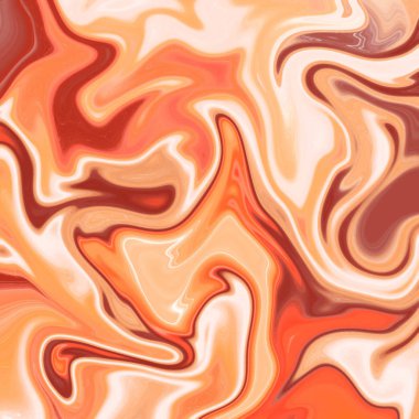 Yağlı boya çizgileri olan sıvı soyut arkaplan