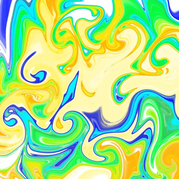 Liquid abstract background with oil painting streaks — Stock Photo, Image