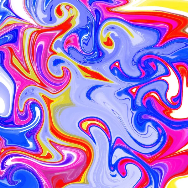 Yağlı boya çizgileri olan sıvı soyut arkaplan