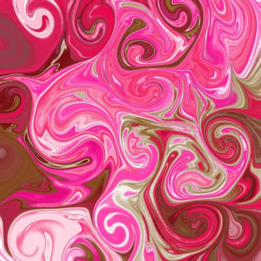 Yağlı boya çizgileri olan sıvı soyut arkaplan