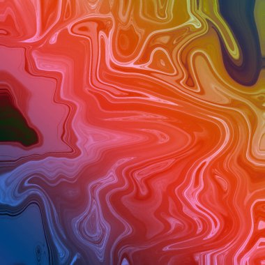 Yağlı boya çizgileri olan sıvı soyut arkaplan