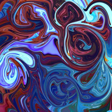 Yağlı boya çizgileri olan sıvı soyut arkaplan