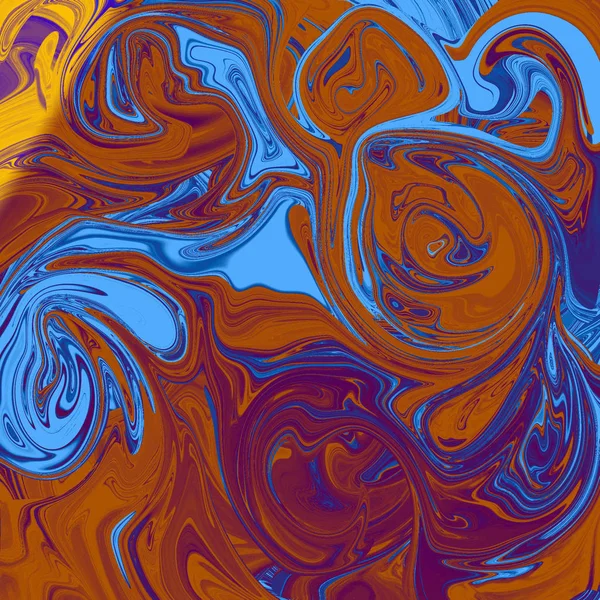 Liquid abstract background with oil painting streaks — Stock Photo, Image